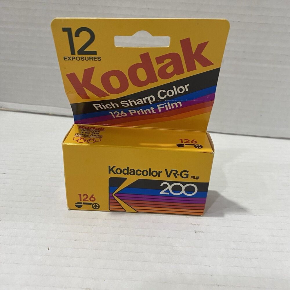 Vintage Kodak Kodacolor VR-G 12 Exposures Exp 09/1989 New Sealed Box